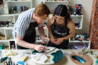 Picture of Epoxy Art: clock crafting masterclass for two