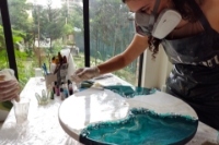 Picture of Epoxy Art: clock crafting masterclass for two